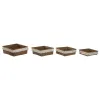 Grozs Home ESPRIT Dabīgā Šķiedra Boho Lietots 26 x 26 x 10 cm