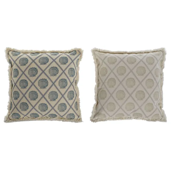 Подушка Home ESPRIT Синий Бежевый 45 x 10 x 45 cm (2 штук)