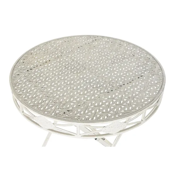 Pusdienu galds Home ESPRIT Balts Metāls 70 x 70 x 73 cm