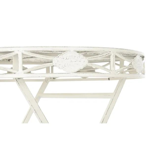 Обеденный стол Home ESPRIT Белый Металл 70 x 70 x 73 cm