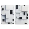 Painting Home ESPRIT Aluminium MDF Wood 80 x 3,5 x 120 cm