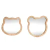 Wall mirror Home ESPRIT Natural 40 x 3 x 42 cm 40 x 3 x 43 cm (2 Units)