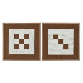 Paveikslas 3D Home ESPRIT Medvilnė Eglė 50 x 3 x 50 cm