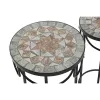 3 galdu komplekts Home ESPRIT Melns 30 x 30 x 69 cm (3 Daudzums)