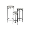 3 galdu komplekts Home ESPRIT Melns 30 x 30 x 69 cm (3 Daudzums)