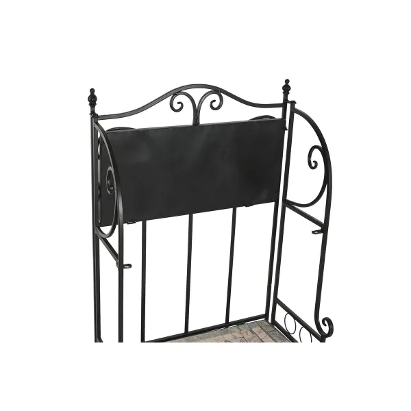 Plaukti Home ESPRIT Melns Daudzkrāsains Keramika Dzelzs konstrukcija 3 Planken 54 x 29 x 121 cm 58 x 31,5 x 117 cm