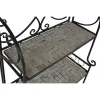 Полка Home ESPRIT Чёрный Разноцветный Керамика Ковка 3 Полки 54 x 29 x 121 cm 58 x 31,5 x 117 cm