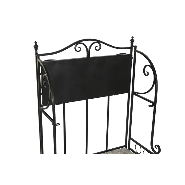 Shelves Home ESPRIT Black Multicolour Ceramic Ironwork 3 Shelves 54 x 29 x 121 cm 58 x 31,5 x 117 cm