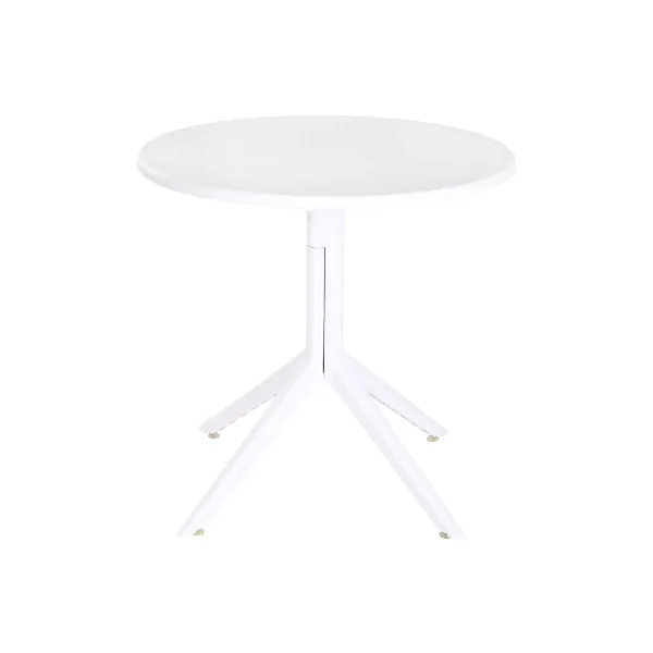 Pusdienu galds Home ESPRIT Balts Metāls polipropilēns 80 x 80 x 75 cm