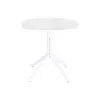 Ruokapöytä Home ESPRIT Valkoinen Metalli polypropeeni 80 x 80 x 75 cm