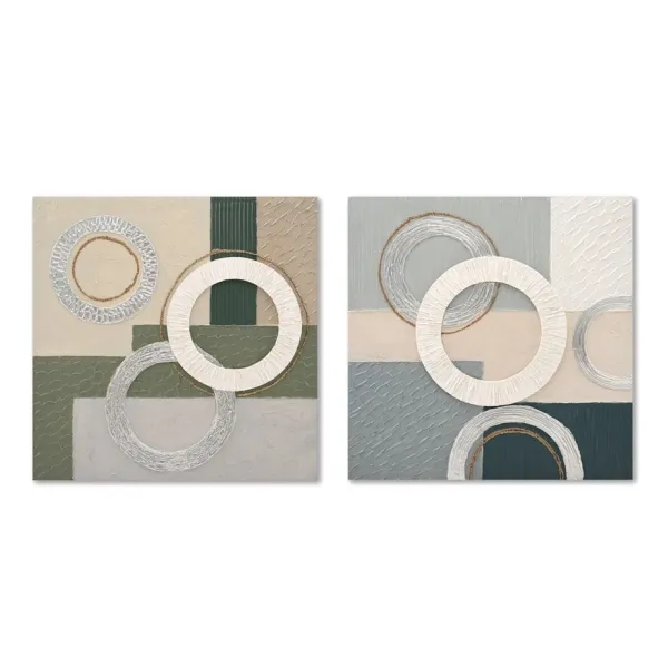 Canvas Home ESPRIT Canvas Koks MDF 80 x 3 x 80 cm