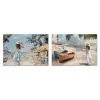 Canvas Home ESPRIT Mediterranean 70 x 3 x 100 cm (2 Units)