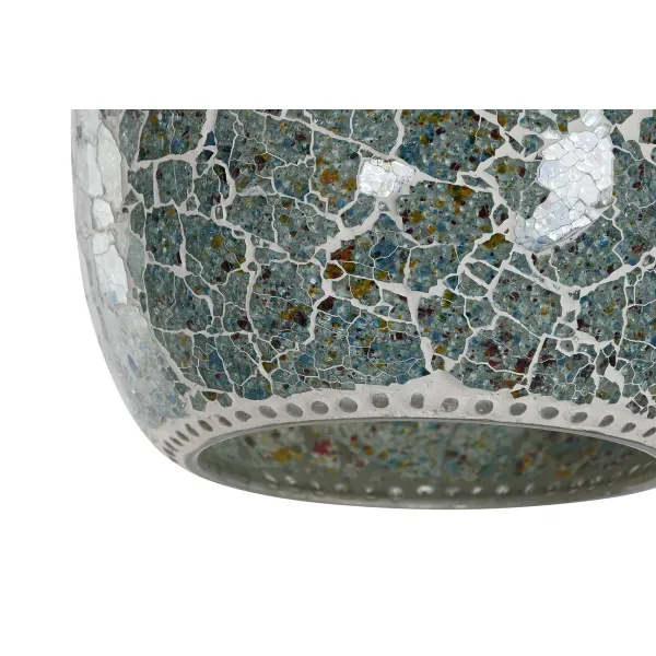 griestu gaismas Home ESPRIT Zaļš Debesu zils Metāls Stikls 25 W 23 x 23 x 66 cm (2 gb.)
