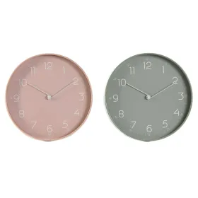 Seinäkello Home ESPRIT Mintunvihreä PVC 30 x 4 x 30 cm (2 osaa)