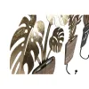 Sieninė kabykla Home ESPRIT Natūralus Metalinis Medžio MDF 16 x 4 x 30 cm (4 vnt.)