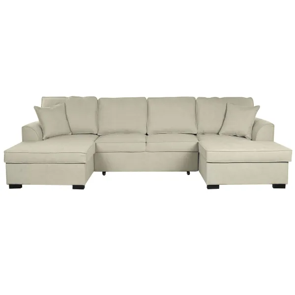Диван-кровать Home ESPRIT песок современный 298 x 154 x 92 cm