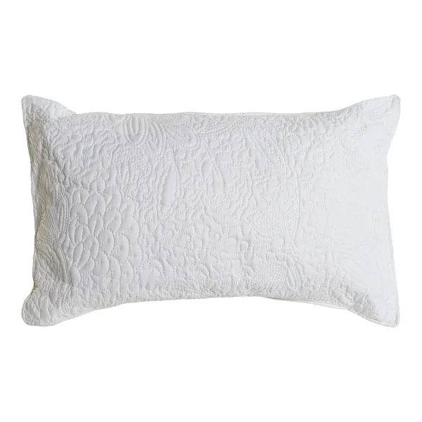 Подушка DKD Home Decor Белый полиэстер Цветастый 60 x 10 x 40 cm