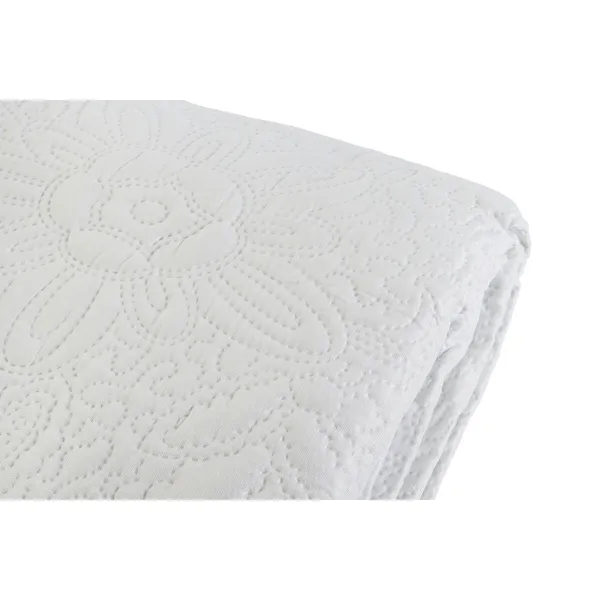 Gultas pārklājs (sega) DKD Home Decor Balts Gulta 180 270 x 270 x 1 cm