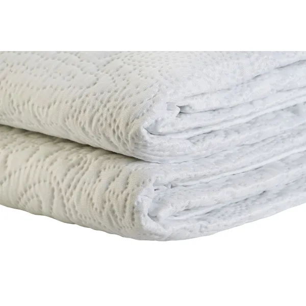 Gultas pārklājs (sega) DKD Home Decor Balts Gulta 180 270 x 270 x 1 cm