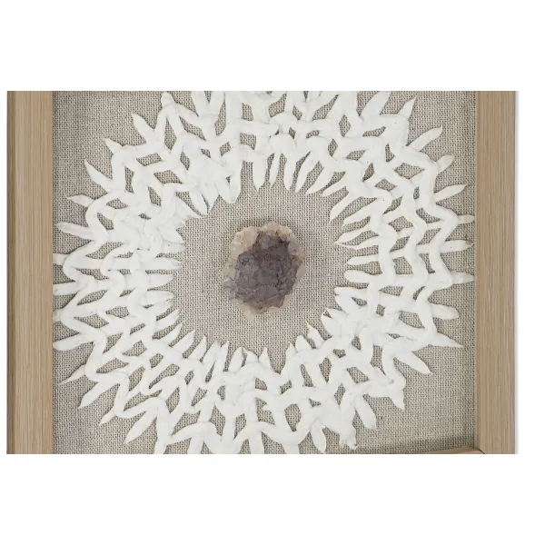 Набор из четыре рамок Home ESPRIT бумага Стеклянный 22 x 2 x 22 cm