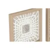 Набор из четыре рамок Home ESPRIT бумага Стеклянный 22 x 2 x 22 cm