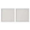 Set of 2 pictures Home ESPRIT Paperi Kristalli 35 x 2 x 35 cm