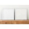 Set of 2 pictures Home ESPRIT Paperi Kristalli 35 x 2 x 35 cm