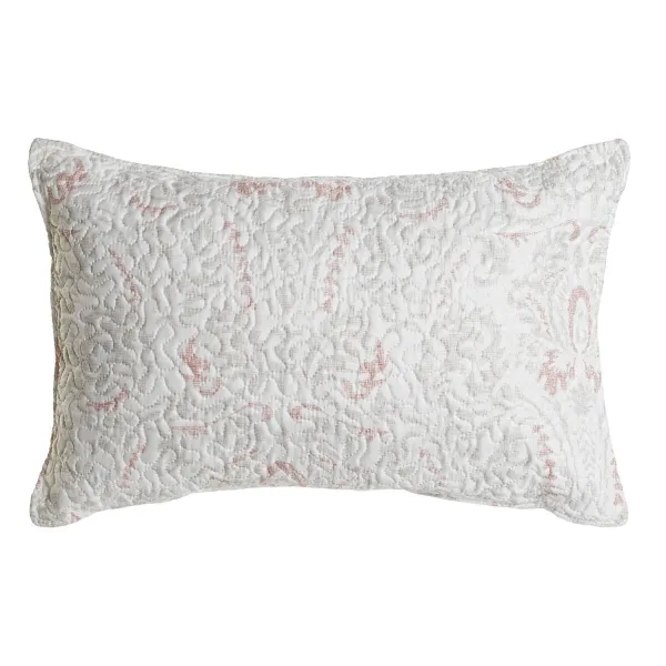 Подушка DKD Home Decor Белый полиэстер Цветастый 60 x 10 x 40 cm