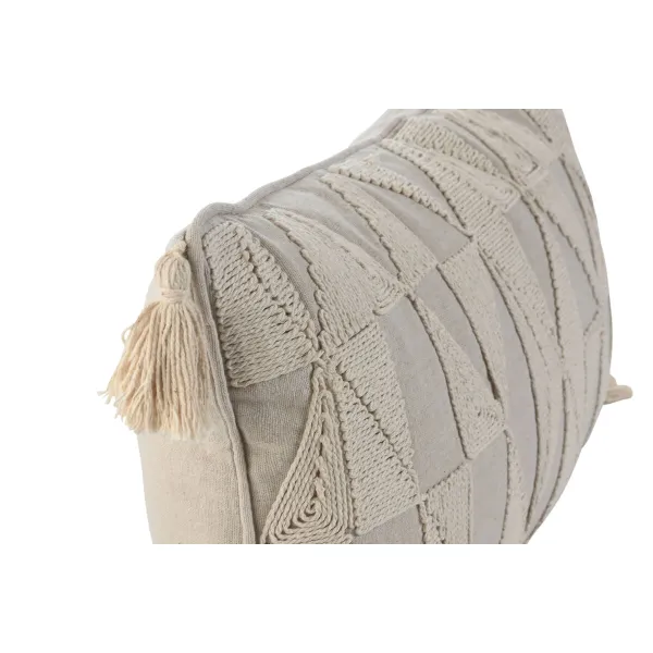 Cushion Home ESPRIT Beige Natural Boho 50 x 8 x 30 cm