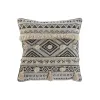 Cushion Home ESPRIT White Black Boho 45 x 8 x 45 cm