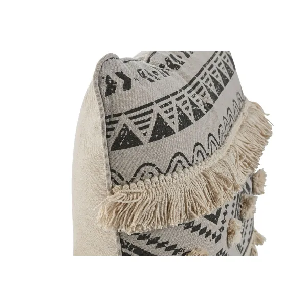 spilvens Home ESPRIT Balts Melns Boho 45 x 8 x 45 cm