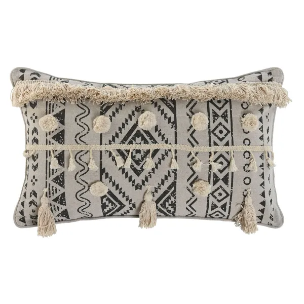 Padi Home ESPRIT Valge Must Boho 50 x 8 x 30 cm