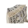Cushion Home ESPRIT White Black Boho 50 x 8 x 30 cm