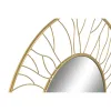Seinäpeili Home ESPRIT Kullattu 70 x 2 x 70 cm