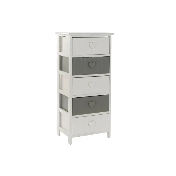 Lipasto Home ESPRIT Valkoinen Harmaa 40 x 29 x 90 cm