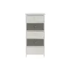 Komoda Home ESPRIT Balta Pilka 40 x 29 x 90 cm
