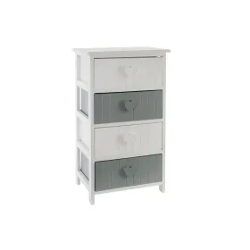 Lipasto Home ESPRIT Valkoinen Harmaa 40 x 29 x 73 cm