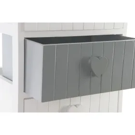 Kumode Home ESPRIT Balts Pelēks 40 x 29 x 73 cm