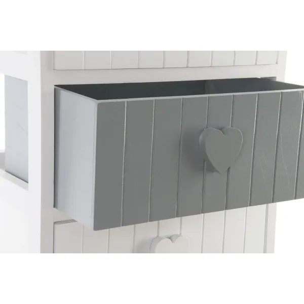 Тумба с ящиками Home ESPRIT Белый Серый 40 x 29 x 73 cm