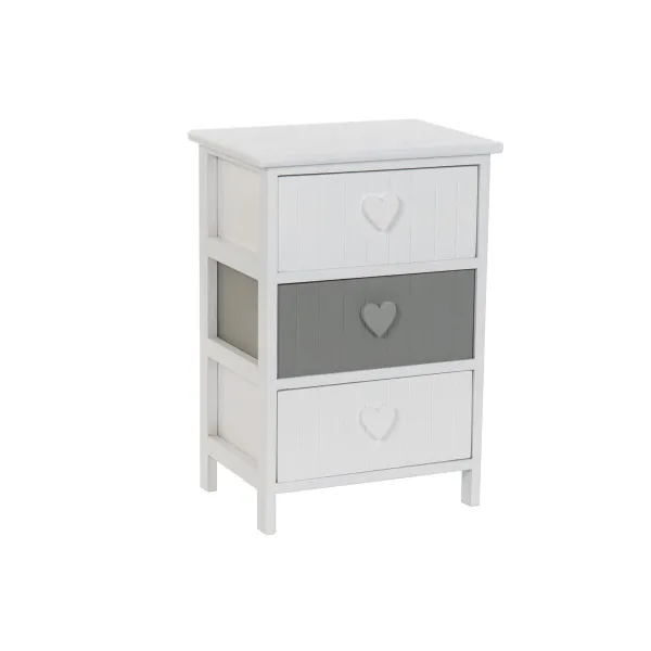 Lipasto Home ESPRIT Valkoinen Harmaa 40 x 29 x 58 cm