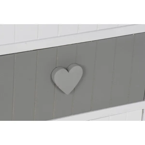 Lipasto Home ESPRIT Valkoinen Harmaa 40 x 29 x 58 cm
