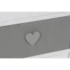 Chest of drawers Home ESPRIT White Grey 40 x 29 x 58 cm