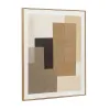 Drobė Home ESPRIT Ruda Rusvai gelsva Abstraktus Miesto 80 x 4,5 x 100 cm 82 x 4,5 x 101 cm (2 vnt.)