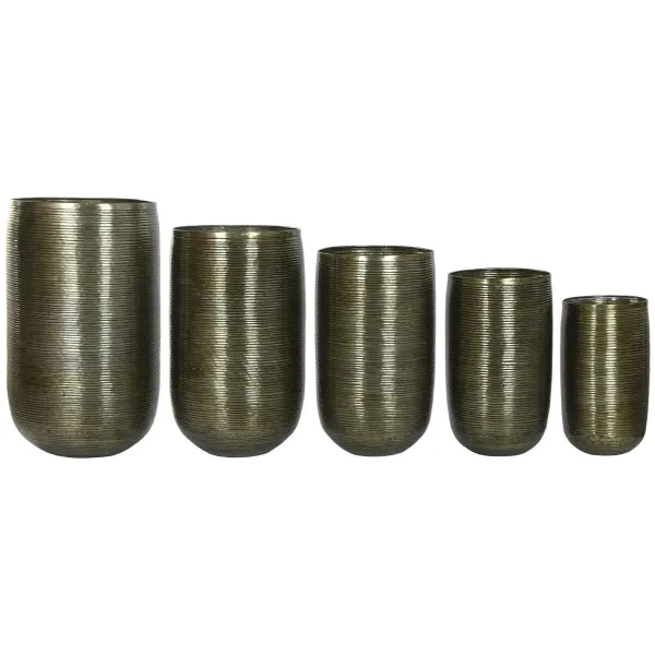 Planter Home ESPRIT Copper Aluminium Modern 50 x 50 x 89 cm 51,5 x 51,5 x 91 cm (5 Units)