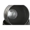 Planter Home ESPRIT Grey Aluminium Modern 41 x 41 x 40 cm 40 x 40 x 40,5 cm (3 Pieces)