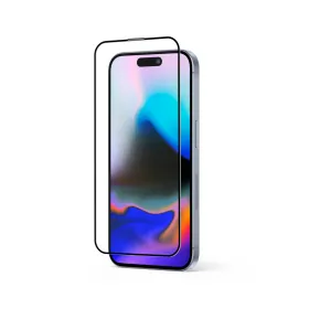 Crong Anti-Bacterial 3D Armor Glass - 9H Full Glue Tempered Glass for iPhone 16 Pro Max + Installation Frame