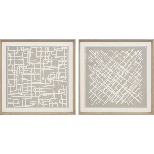 Paveikslas Home ESPRIT Stiklas polistirenas 80 x 5 x 80 cm (2 vnt.)
