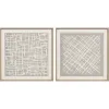 Картина Home ESPRIT Стеклянный полистирол 80 x 5 x 80 cm (2 штук)