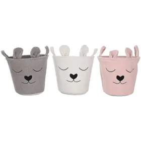 Декоративная корзина Home ESPRIT Коричневый Бежевый Розовый 35 x 35 x 41 cm (3 штук)