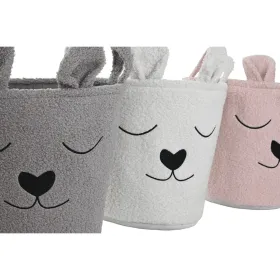 Декоративная корзина Home ESPRIT Коричневый Бежевый Розовый 35 x 35 x 41 cm (3 штук)